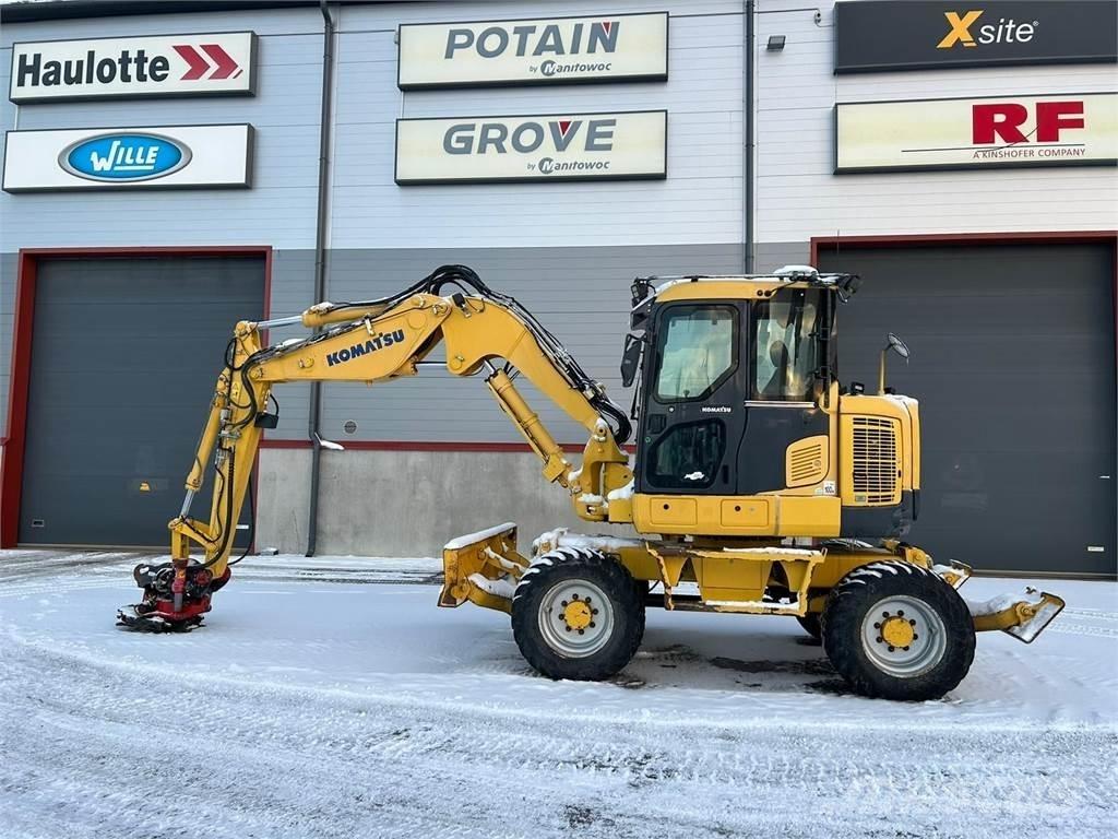 Komatsu PW118MR-8 Wheeled excavators