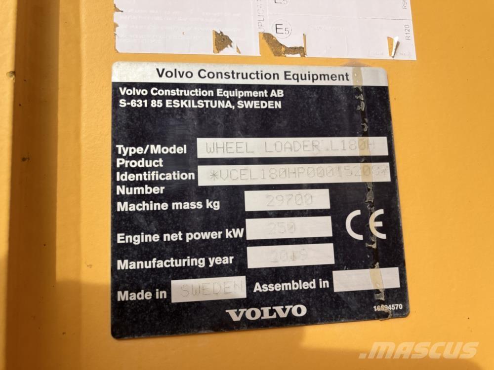 Volvo L180H Wheel loaders