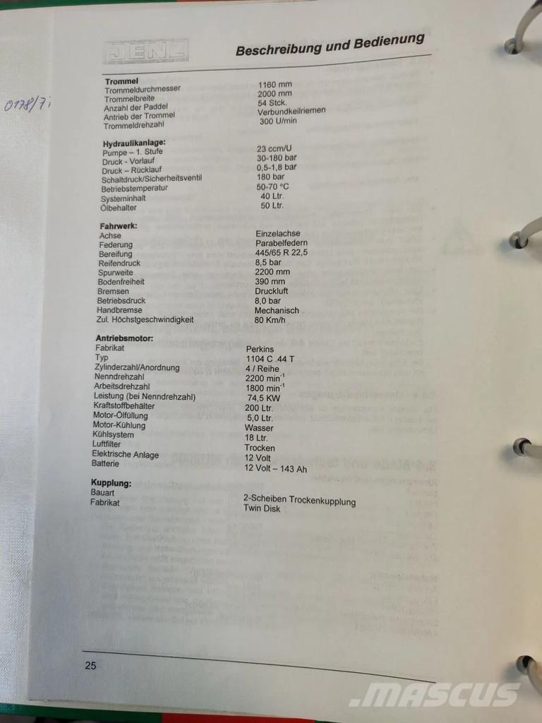 JENZ MU 2000D Waste Shredders