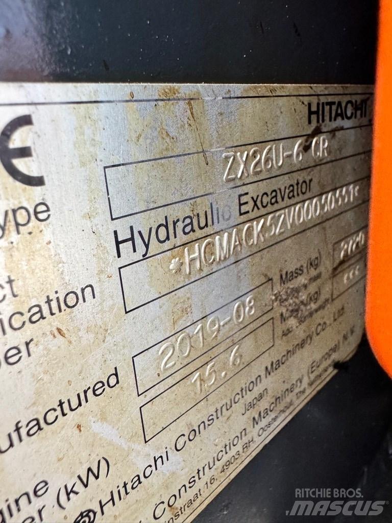 Hitachi 26U-6 CR Mini excavators < 7t (Mini diggers)