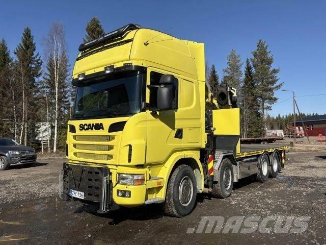 Scania R164G 8*4 Crane trucks