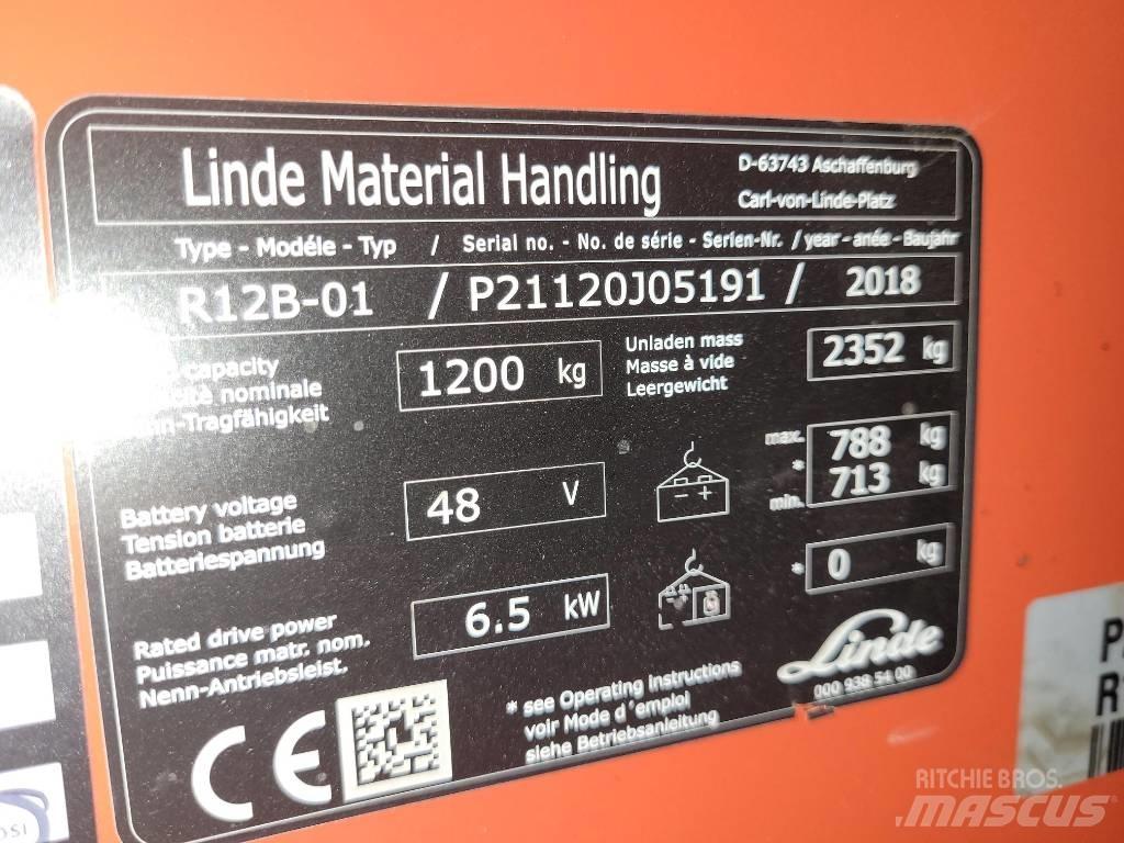 Linde R12B-01 Reach trucks