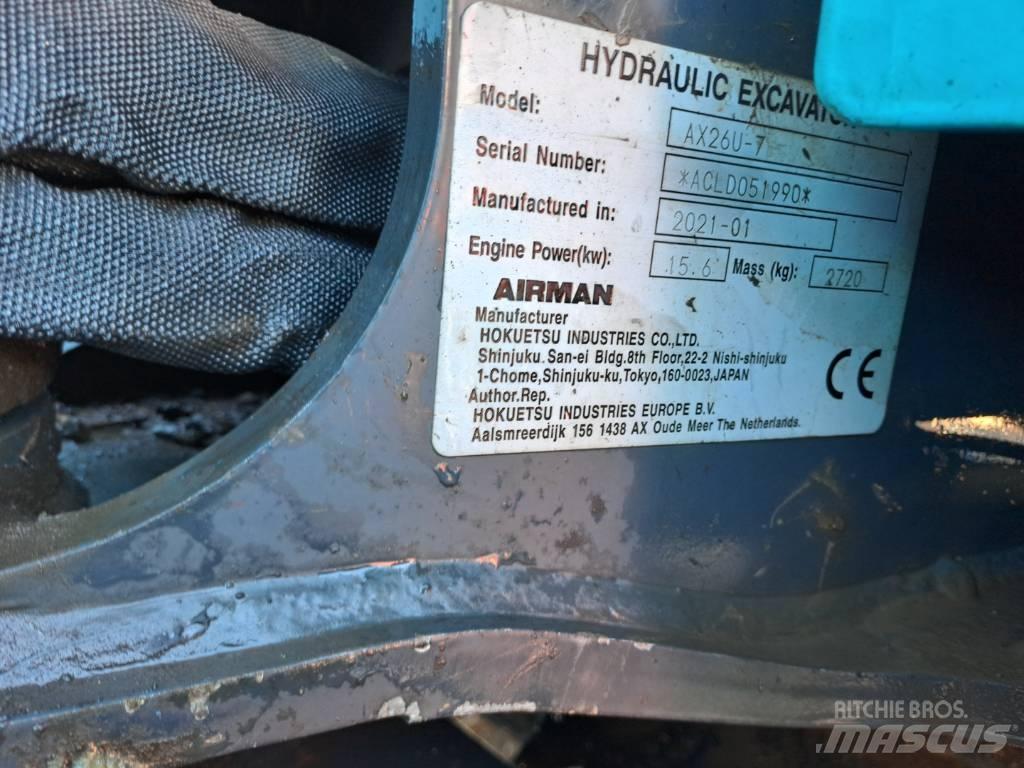 Airman AX26U Mini excavators < 7t (Mini diggers)