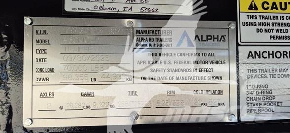  ALPHA HD A80MG Low loader-semi-trailers