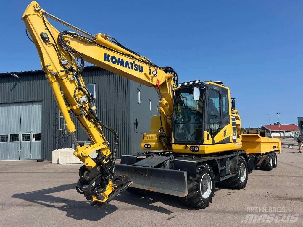 Komatsu PW148-11 Wheeled excavators