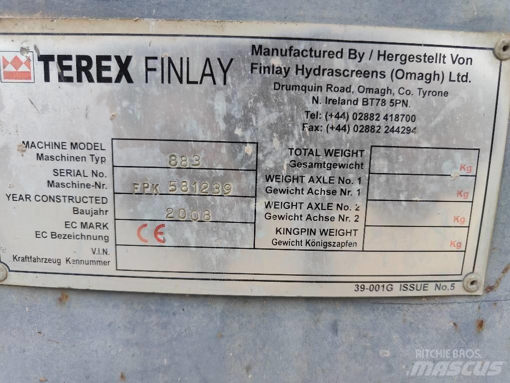 Terex Finlay 883 Mobile screeners
