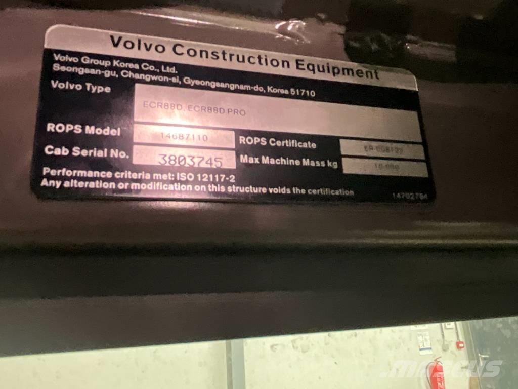 Volvo ECR 88 D Cabins and interior