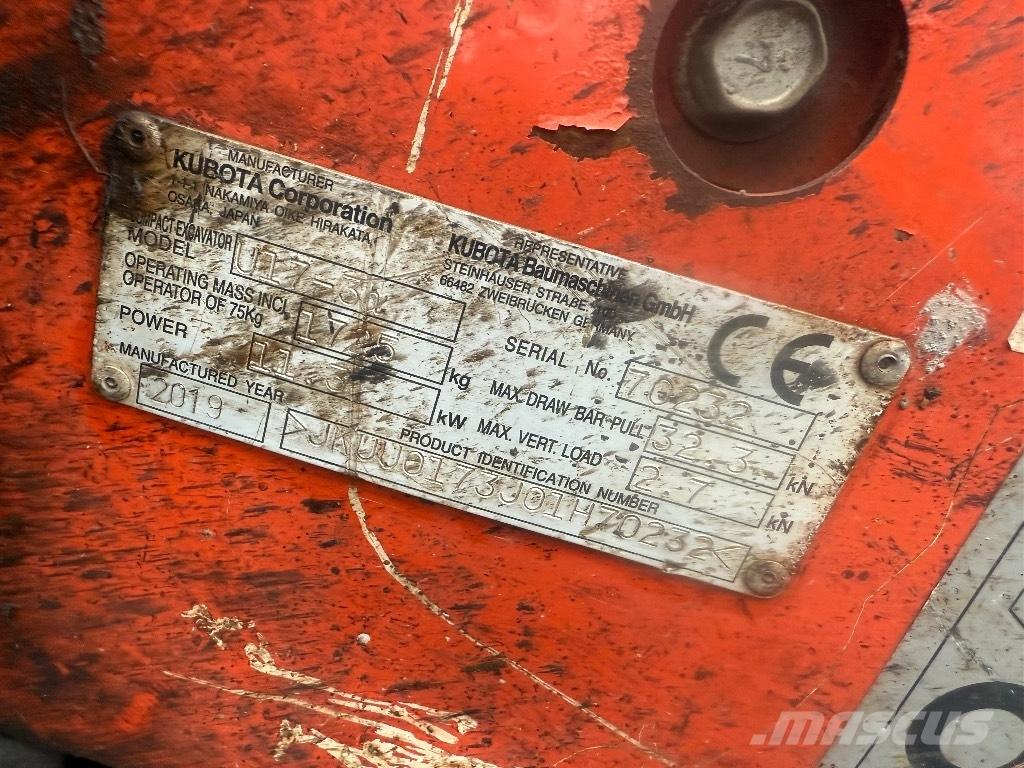 Kubota U 17-3 Mini excavators < 7t (Mini diggers)