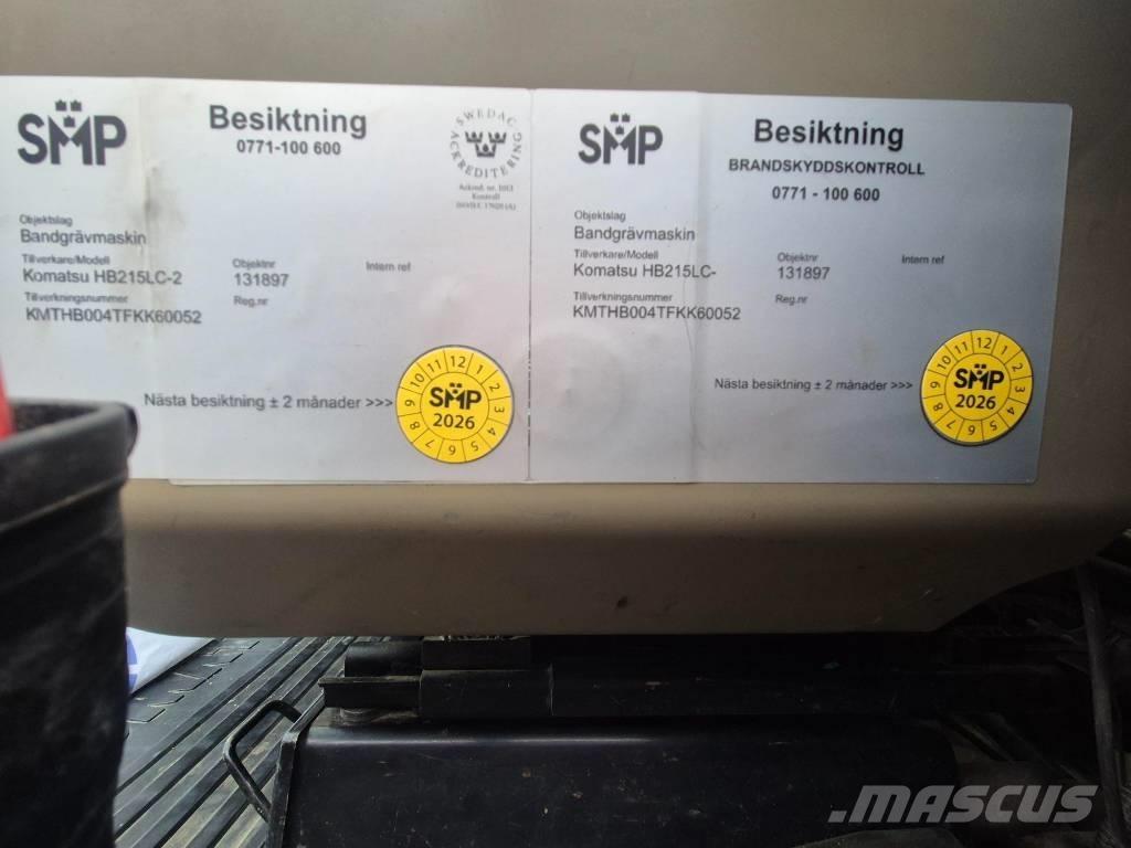 Komatsu HB215LC-2 Crawler excavators
