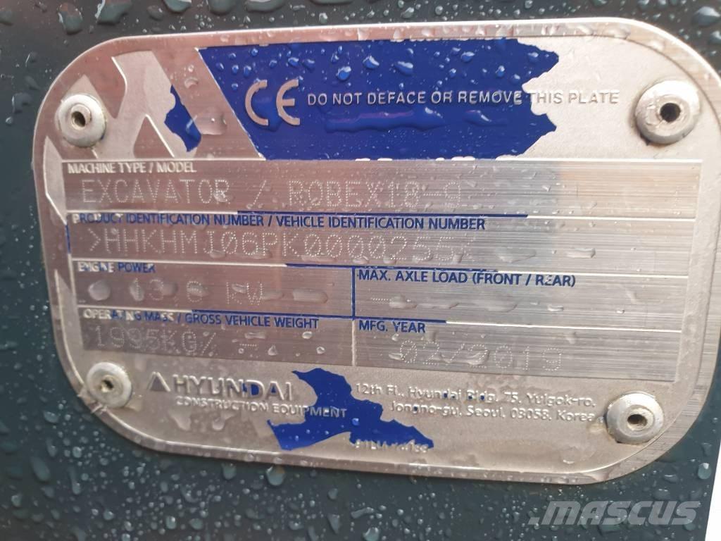 Hyundai Robex 18-9 Mini excavators < 7t (Mini diggers)
