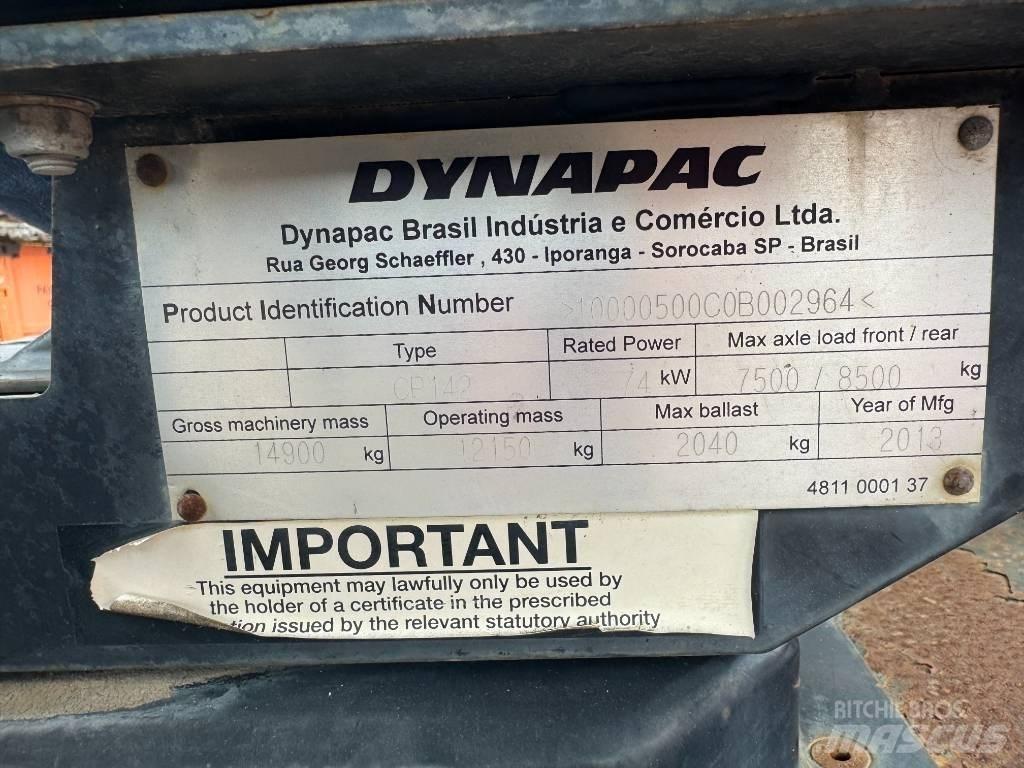 Dynapac CP 142 Pneumatic tired rollers