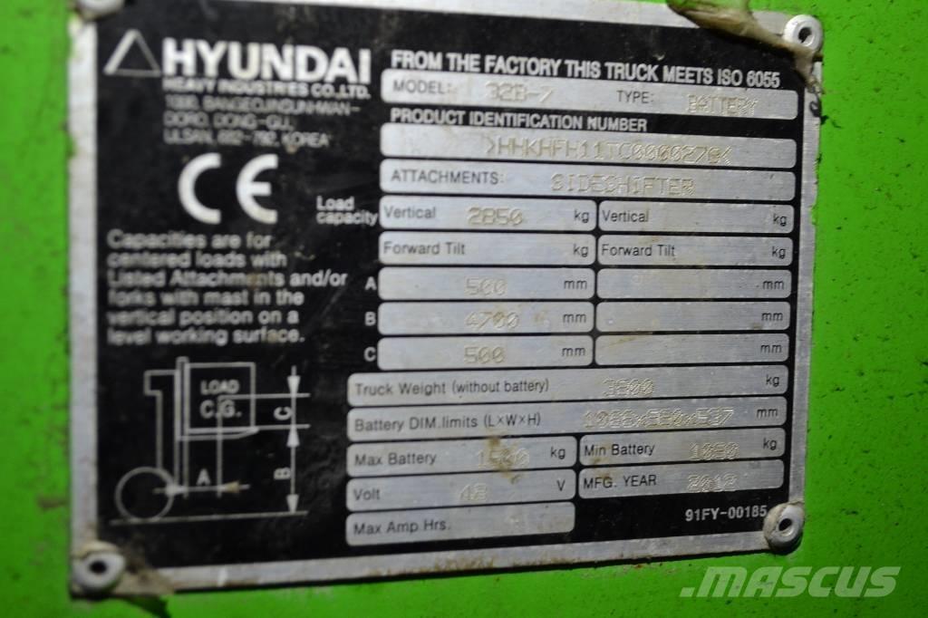 Hyundai 32 B-7 Electric forklift trucks