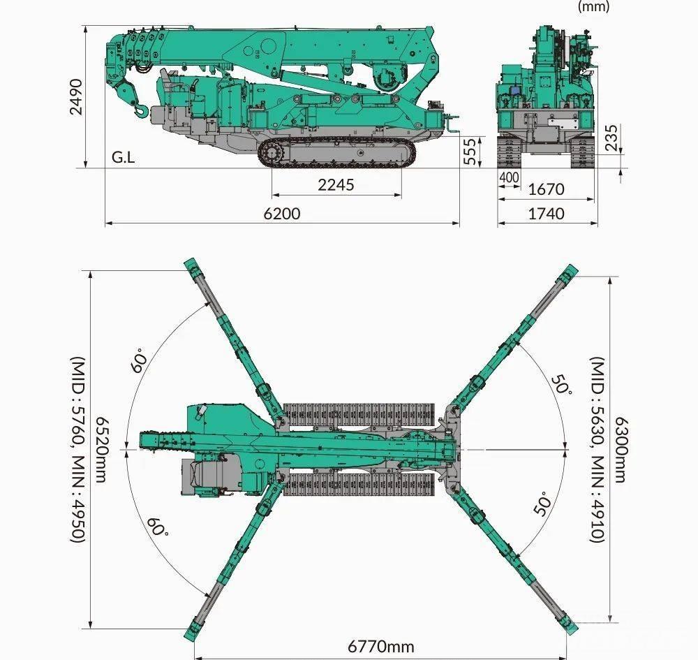 Maeda MC815CWME Tracked cranes