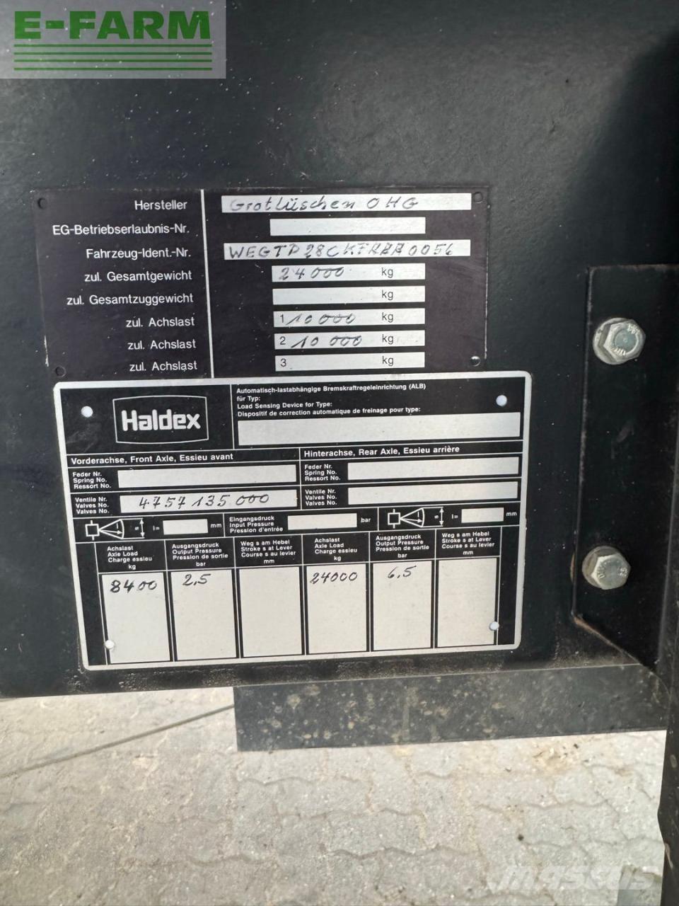  Güde Grotlüschen General purpose trailers