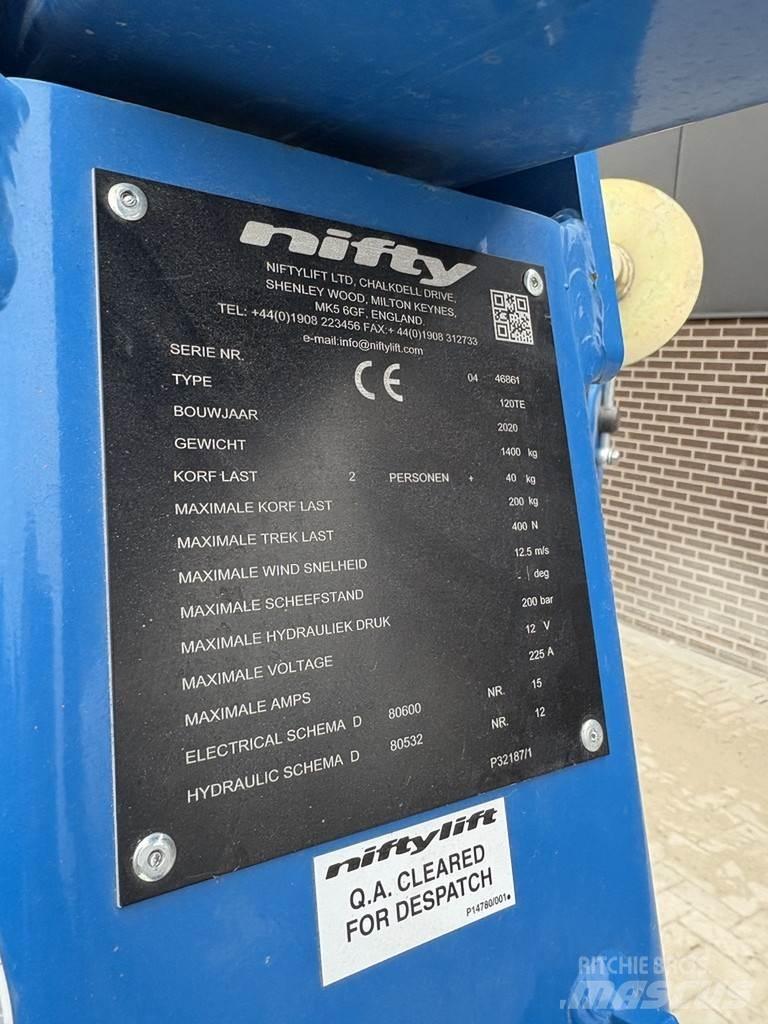 Niftylift 120t Trailer mounted aerial platforms
