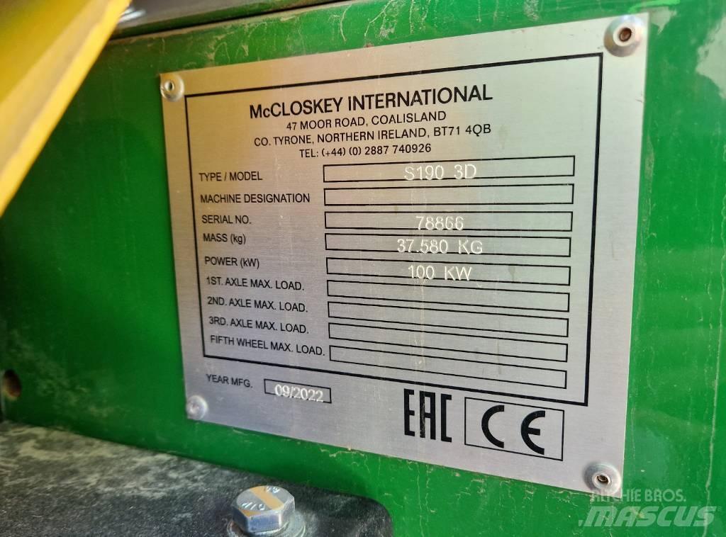 McCloskey S190 Mobile screeners