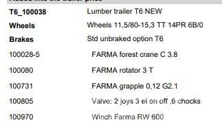 Farma T6 HUGGARVAGN Forestry - Others
