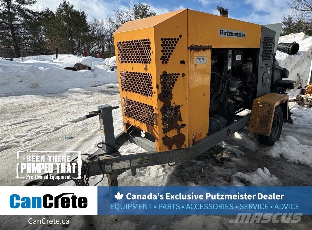 Putzmeister TK 70 Concrete pump trucks