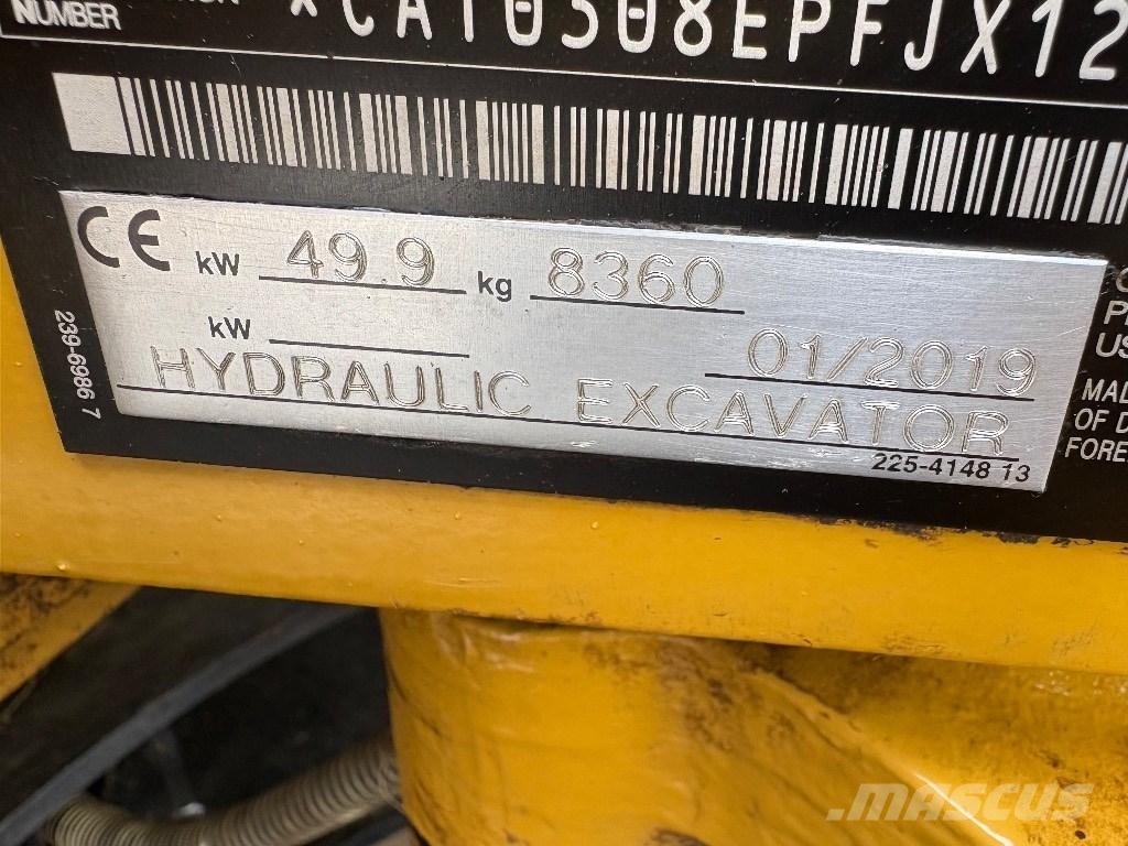 CAT 308 E 2 CR Midi excavators  7t - 12t