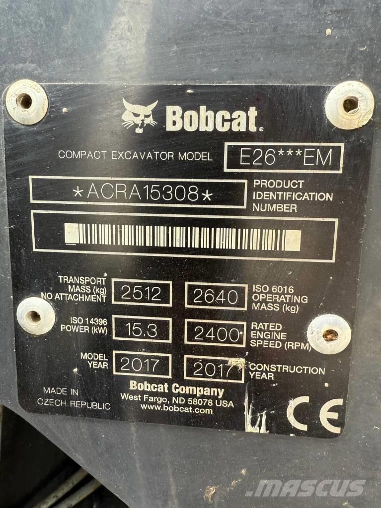 Bobcat E 26 EM Mini excavators < 7t (Mini diggers)