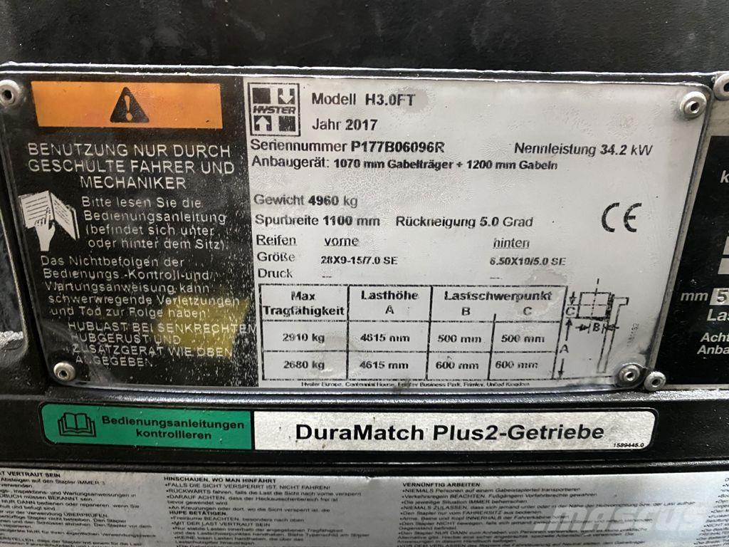 Hyster H3.0FT Diesel trucks