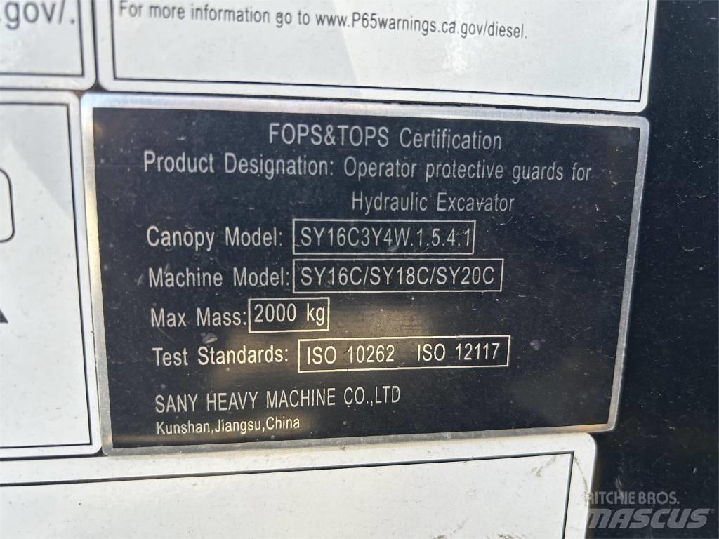 Sany SY16C Mini excavators < 7t (Mini diggers)