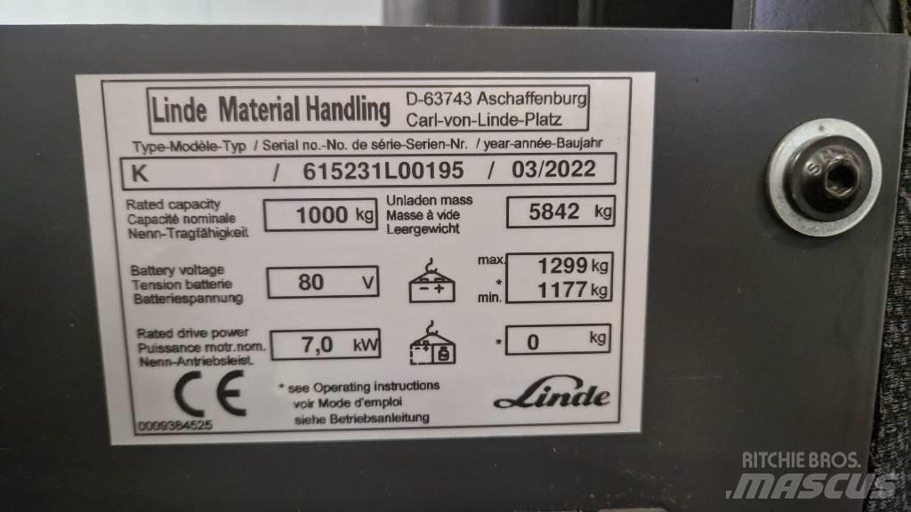 Linde K Electric forklift trucks