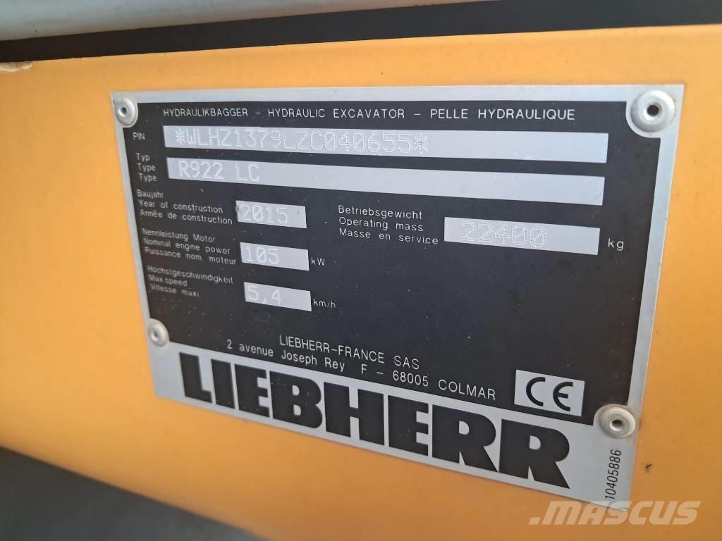 Liebherr R 922 LC Crawler excavators