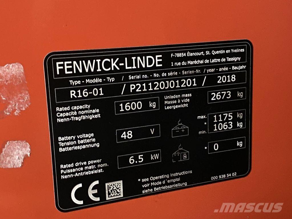 Linde R16-01 Reach trucks