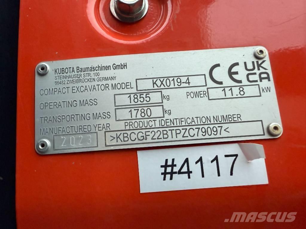 Kubota KX 019-4 Mini excavators < 7t (Mini diggers)