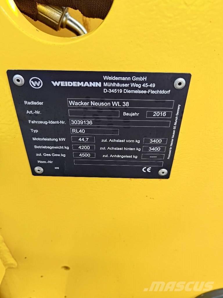 Wacker Neuson WL 38 Wheel loaders