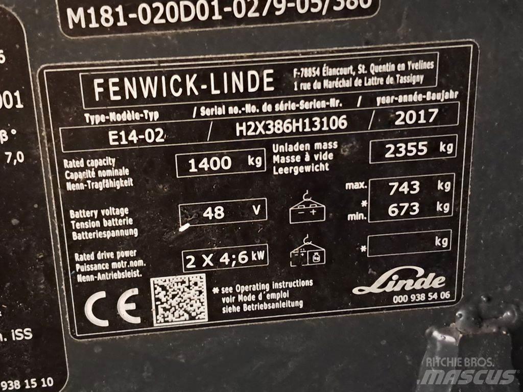Linde E14-02 ion Electric forklift trucks