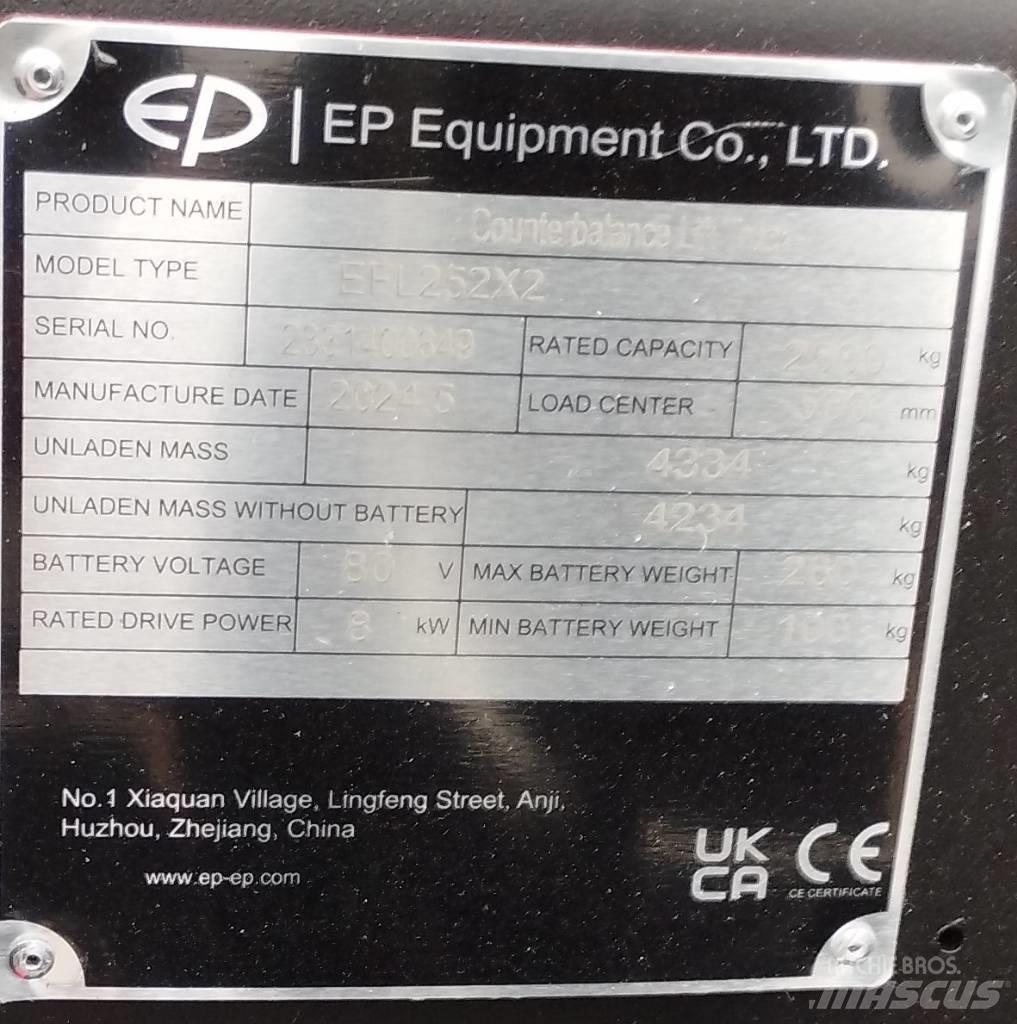 EP EFL 252 X LI-ON Electric forklift trucks
