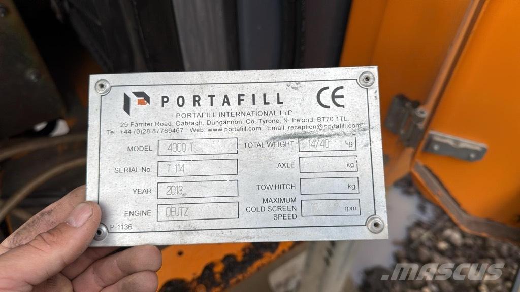 Portafill 4000t Mobile screeners