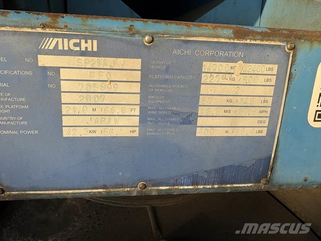 Aichi Sp21aj Telescopic boom lifts