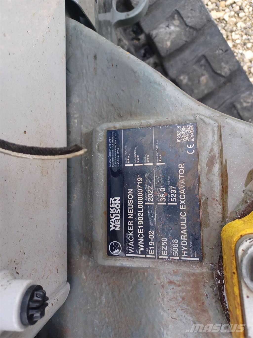 Wacker Neuson EZ50 Crawler excavators