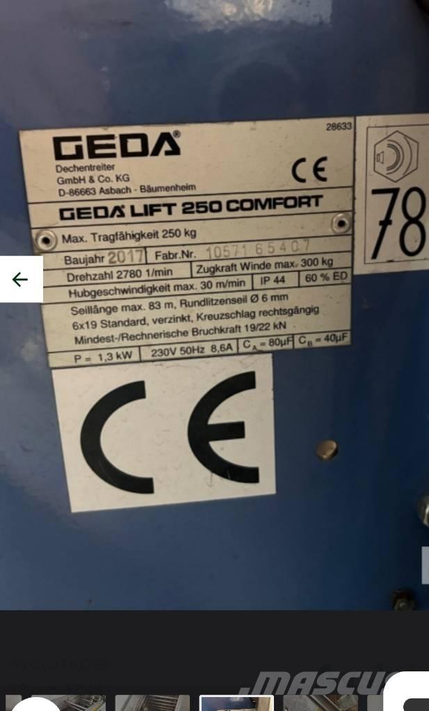 Geda Comfort 250 Winches, hoists and material lifts