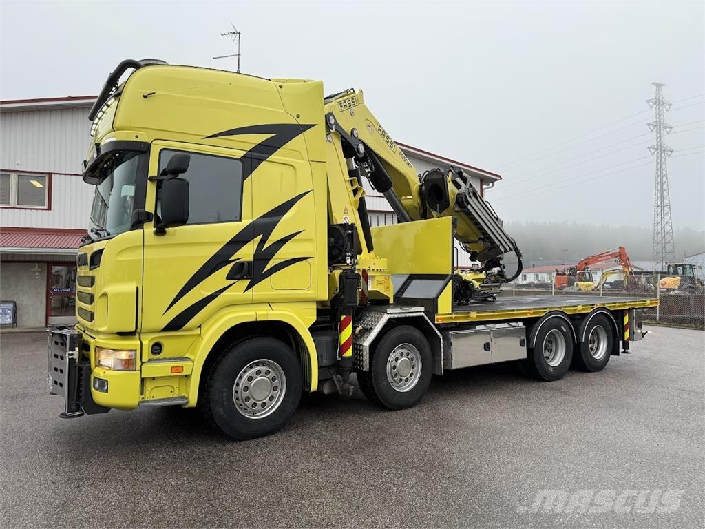 Scania R164G 8*4 Crane trucks