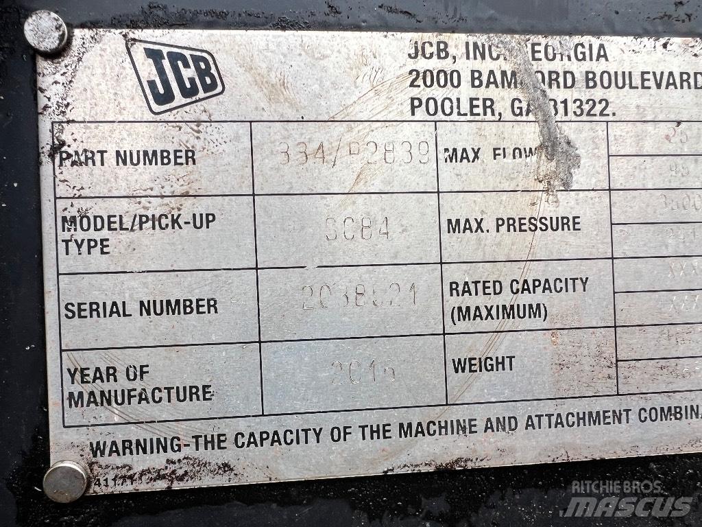 JCB 3C84 Other components