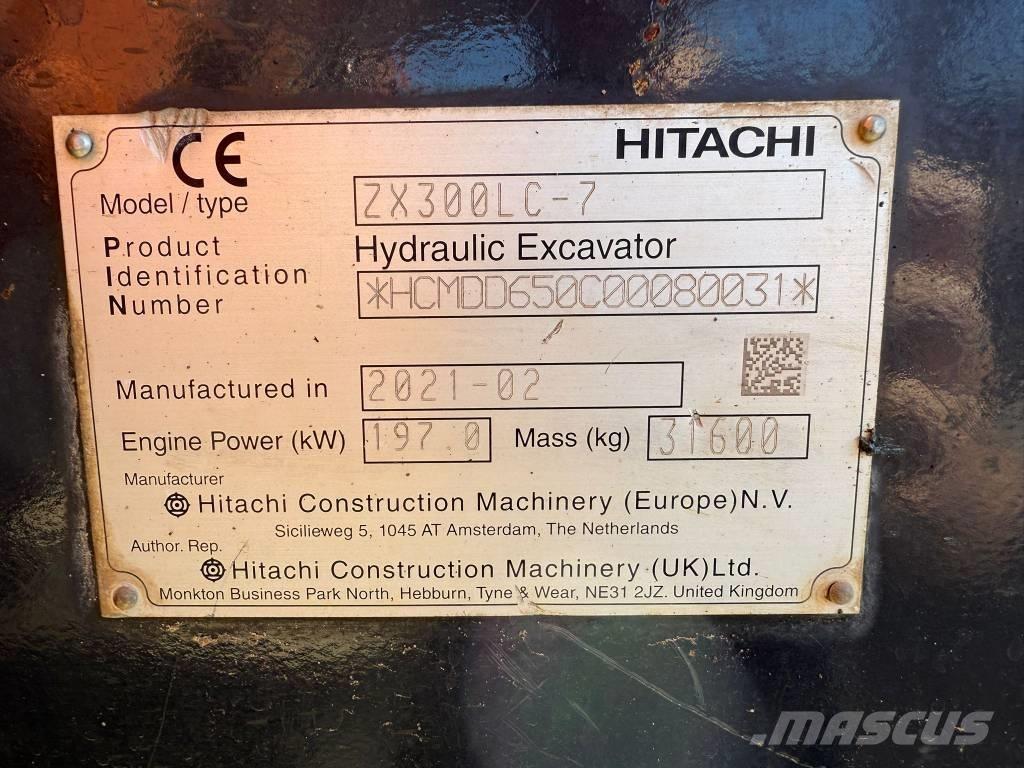 Hitachi ZX 300 LC-7 Crawler excavators