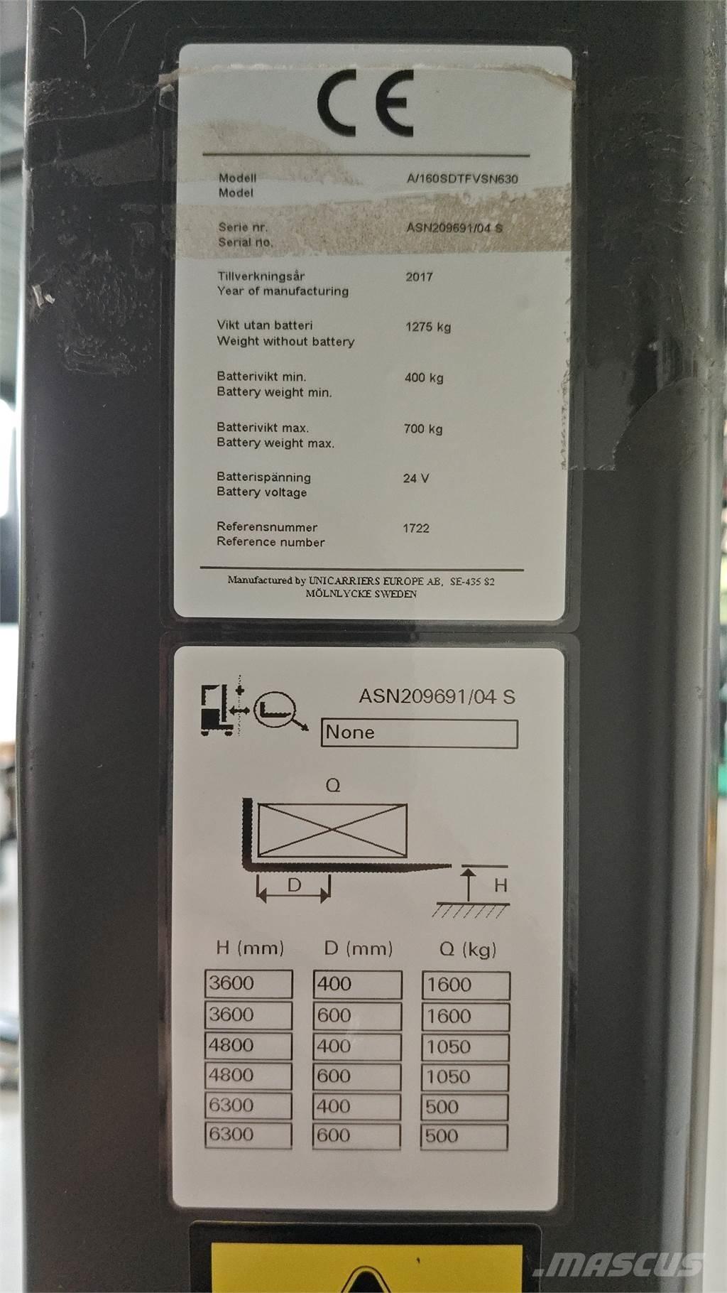 Atlet A160 Self propelled stackers