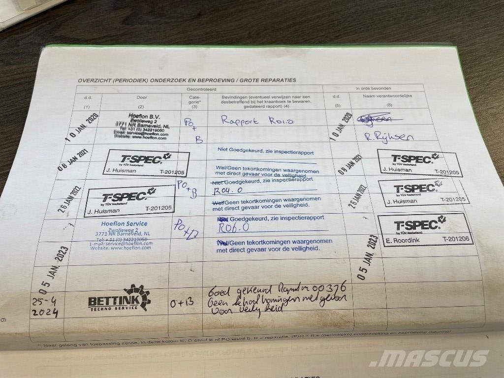 Hoeflon C 6 E SOLD Mini cranes