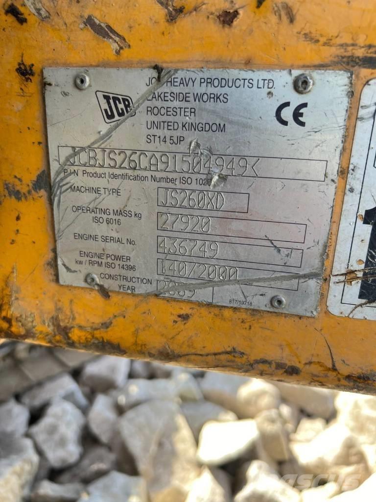 JCB JS 260 XD Booms and arms