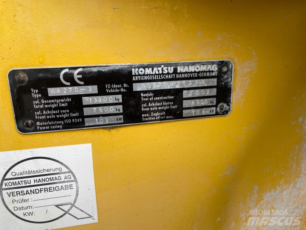 Komatsu WA 270-3 Wheel loaders