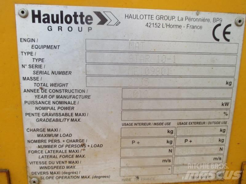 Haulotte Star 10 Vertical mast lifts