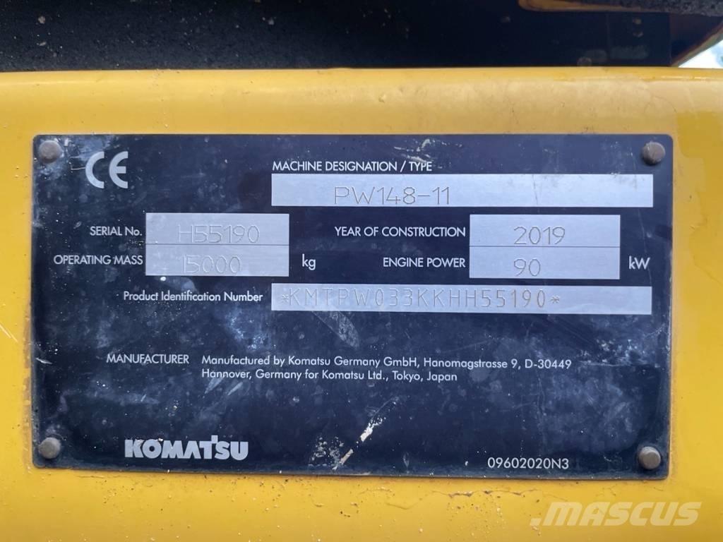 Komatsu PW 148-11 Wheeled excavators
