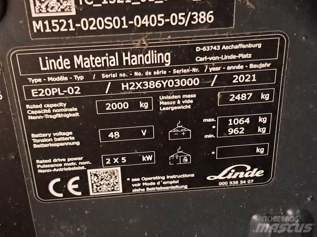 Linde E20PL-02 Electric forklift trucks