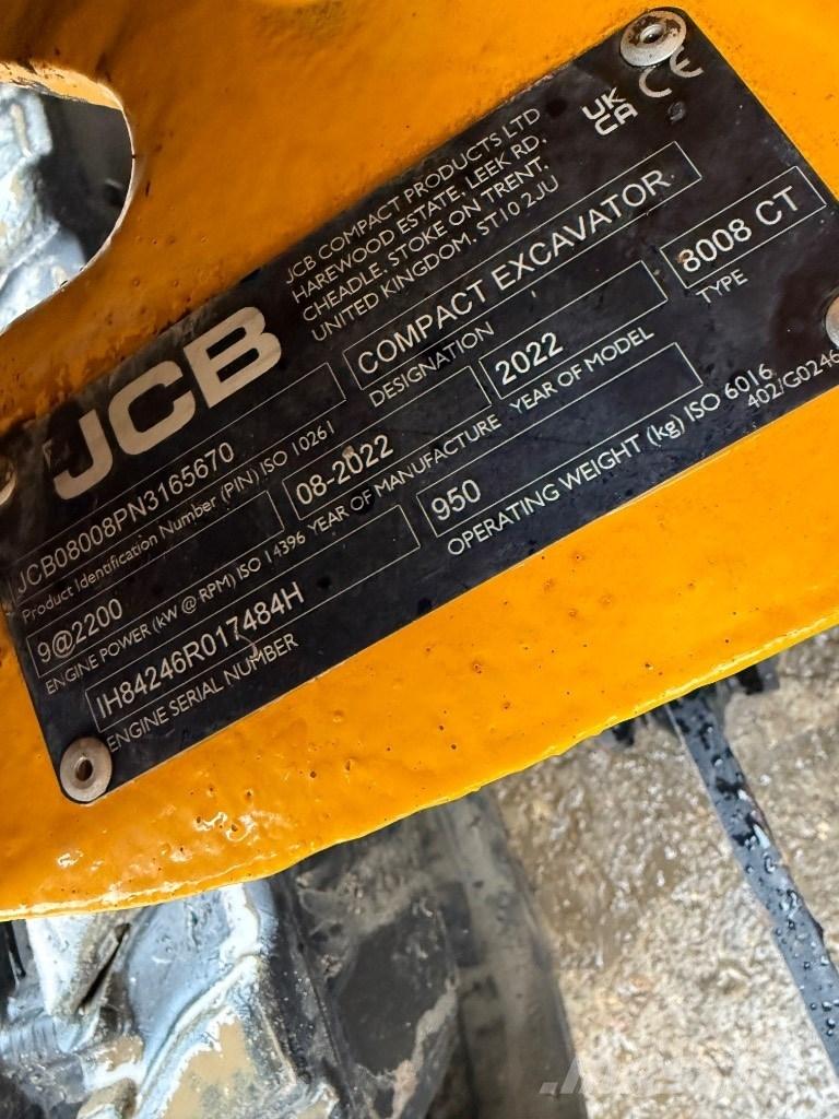 JCB 8008 CTS Mini excavators < 7t (Mini diggers)