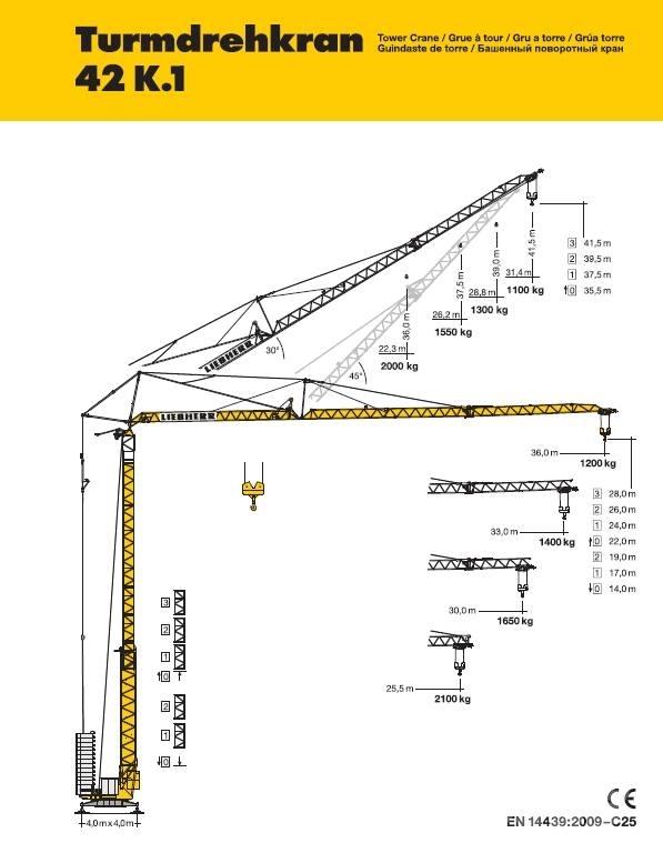 Liebherr 42 K.1 Tower cranes
