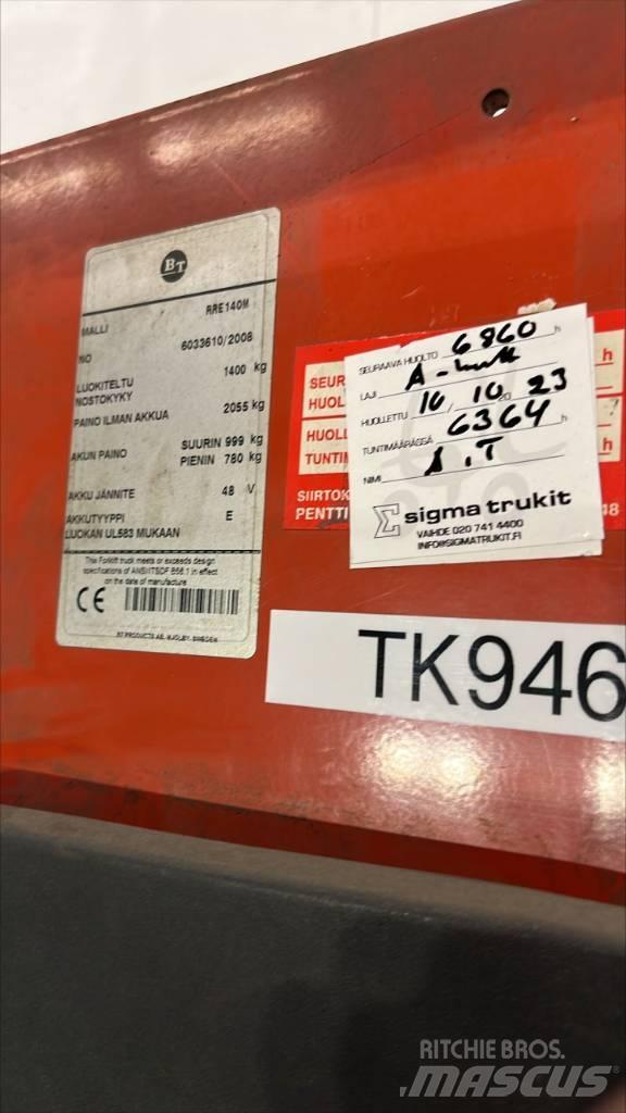 BT RR E 140 M Reach trucks